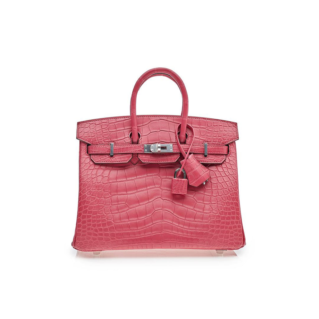 Hermes Birkin 25 Rose Extreme Matte Alligator Palladium Hardware – Haute  Living Luxury Marketplace