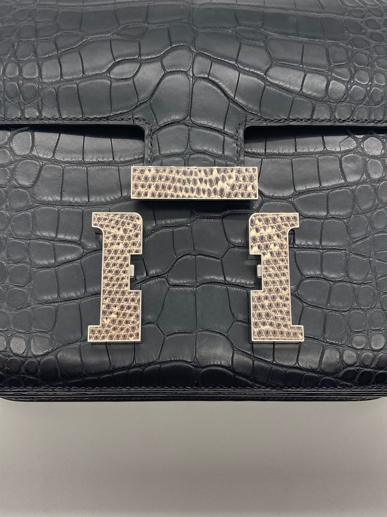 Hermes Constance Bag 24 Ombré Lizard Palladium Hardware – labelluxe